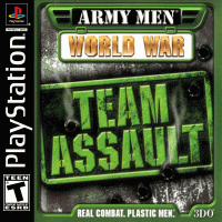 Army Men World War Team Assault Playstation US box art